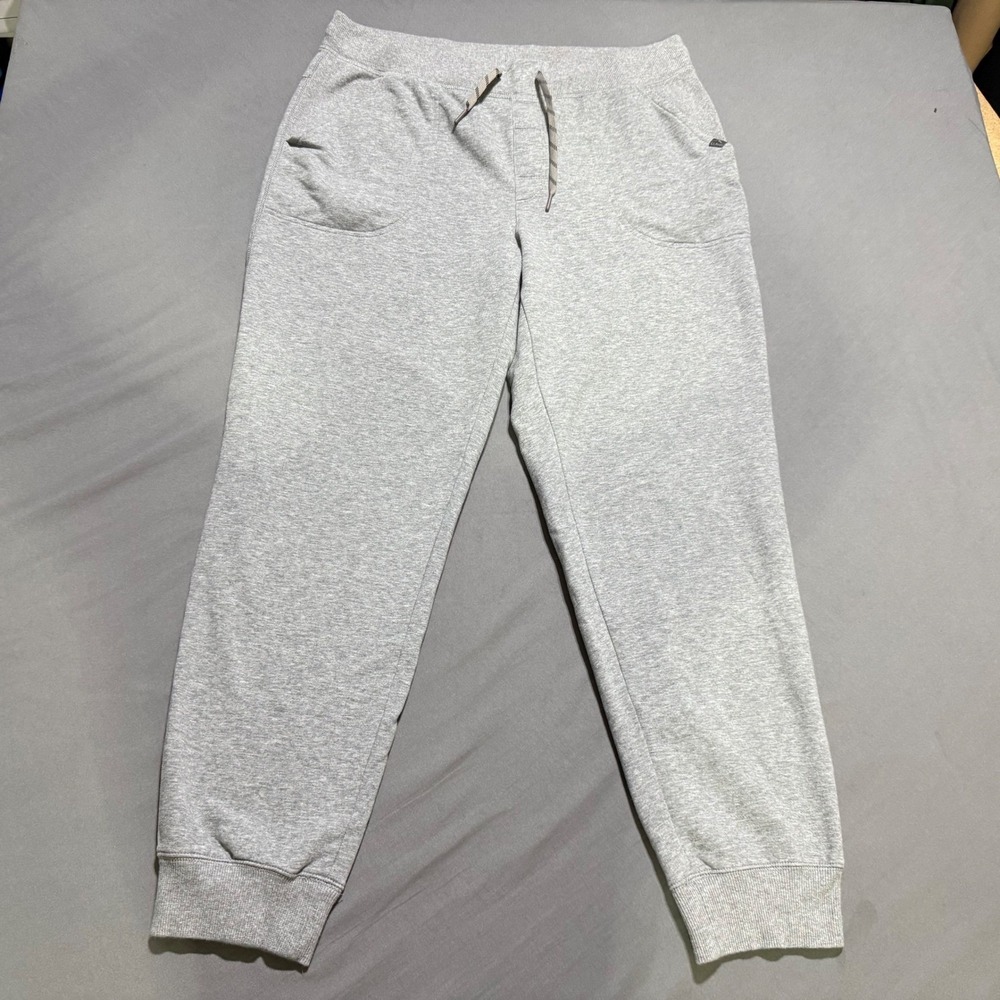 LL Bean Joggers mens Large Gray Cotton Blend Drawstring Sweatpants